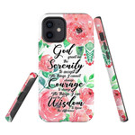 Serenity Prayer Phone Case: God grant me the serenity to accept the things I cannot change