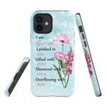 I am God's girl lavished in love gifted with grace phone case