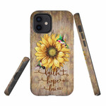 Faith Hope Love Sunflower phone case