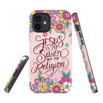 Jesus is my savior not my religion Christian phone case