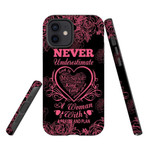 Never underestimate a woman with a prayer and a plan Phone case