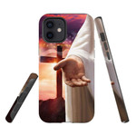 Jesus Outstretched Hands Saves phone case