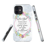 For God has not given us a spirit of fear 2 Timothy 1:7 Bible verse phone case