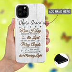 Personalized Christian gifts | Now I lay me down to sleep prayer Custom phone case