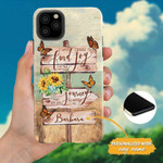 Custom phone case: I will choose to find joy in the journey phone case