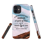 For God has not given us a spirit of fear phone case - Tough case