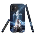Jesus outstretched hands saves phone case - tough case