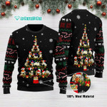 Funny Cow Christmas Tree Ugly Christmas Sweater Adult For Men & Women