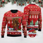 Bigfoot French Bulldog Merry Christmas Funny Ugly Christmas Sweater Adult For Men & Women (2)