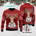 Funny Tartan Reindeer Boss Mens Funny Christmas Ugly Christmas Sweater Adult For Men & Women