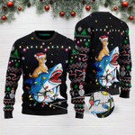 Shark Chihuahua Christmas Funny Ugly Christmas Sweater Adult For Men & Women