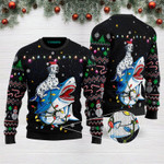 Shark Dalmatian Christmas Funny Ugly Christmas Sweater Adult For Men & Women