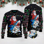 Shark Santa Christmas Funny Ugly Christmas Sweater Adult For Men & Women