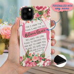 Jeremiah 29:11 For I know the plans I have for you personalized name iPhone case