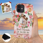 Best friends for life husband and wife personalized photo iPhone case