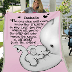 Personalized Elephant No One Else Fleece Blanket, Gift For Elephant Lover - Spreadstores