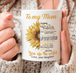 Personalized Mom Sunflower Mug, To My Mom You Are The World, Mug For Mom, Sunflower Mug, Mothers Day Gift - Spreadstores