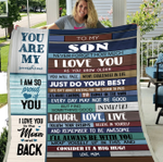 Personalized To My Son Never Forget How Much I Love You Fleece Blanket - Spreadstores