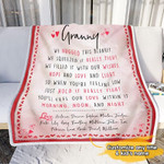 Personalized Granny Blanket, Custom Grandkids Names, Birthday Gift For Nana, We Hug This Blanket Fleece Blanket - Spreadstores
