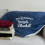 Personalized Sherpa Blanket, Valentine Gift, Husband And Wife Name Blanket - Spreadstores