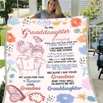 Personalized Granddaughter Blanket, To My Granddaughter Everyday That You Are Not With Me Colorful Sherpa Blanket - Spreadstores