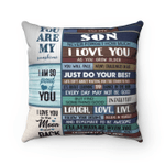 Personalized Son Pillow, Gift Ideas For Son, To My Son Never Forget How Much I Love You As You Grow Older Pillow - Spreadstores