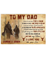 Personalized Dad Canvas, Custom Name Dad And Son, Gift For Father's Day, To My Dad I Know It's Not Easy For A Man Canvas - Spreadstores