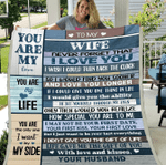 Personalized Blanket To My Wife Never Forget That I Love You, I Wish I Could Turn Back The Clock, Gift For Wife Fleece Blanket - Spreadstores