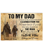Personalized Dad Canvas, Gift For Dad From Son, Father's Day Gift, To My Dad So Much Of Me Hunting Canvas - Spreadstores