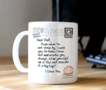 Personalized Dear Dad Mug, Fathers Day Gift From Daughter And Son, Dad Mug Gift, Mug For Dad, Dad Coffee Airmail Mug - Spreadstores