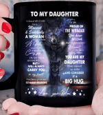 Personalized Daughter Mug, To My Daughter I Closed My Eyes For But A Moment Wolf Mug, Gift For Daughter - Spreadstores