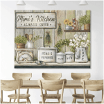 Personalized Canvas, Custom Name Kitchen Canvas, Meals And Memories Made With Love Wall Art Decor - Spreadstores