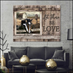 Personalized Canvas, Horse Canvas, Let There Be Love Custom Name And Date Gift For Her Canvas - Spreadstores