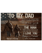 Personalized Dad Canvas, Gift For Dad From Son, Best Gift For Father's Day, To My Dad So Much Of Me Hunting Canvas - Spreadstores
