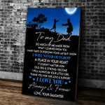Personalized Canvas, To My Dad Canvas, Father's Day Gifts For Dad, So Much Of Me Dad And Daughter Canvas - Spreadstores