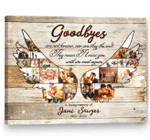 Angel Wing Photo Collage Canvas Gift, Angel Wing Wall Decor, Angel Wings With Photos In Loving Memory Earned Wings