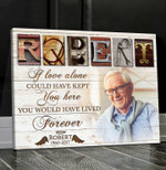 Custom Memorial Canvas Personalized Memorial Gifts With Photo Memorial Gifts If love alone could have kept you here - Personalized Sympathy Gifts - Spreadstore