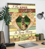 Dog Picture On Canvas Pet Angel Wings Custom Pet Photo Gifts - Personalized Sympathy Gifts - Spreadstore