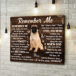 Custom Canvas Prints Memorial Pet Photo Remember me Ohcanvas - Personalized Dog Sympathy - Spreadstores