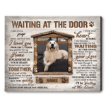 Unique Pet Memorial Gifts Sayings For Loss Of Pet Dog Lover Gifts Waiting at the door Ohcanvas - Personalized Dog Sympathy - Spreadstores
