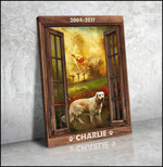 Pet Memorial Gift Custom Photo Window Take my hand Jesus Canvas - Personalized Dog Sympathy - Spreadstores