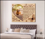 Custom Canvas Prints Memorial Pet Photo The moment that you left me Wall Art Ohcanvas - Personalized Dog Sympathy - Spreadstores