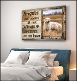 Custom Canvas Prints Memorial Pet Photo Gift Angels don't always have wings Ohcanvas - Personalized Dog Sympathy - Spreadstores