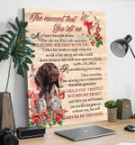 Pet Memorial Photo Gifts Dog Memorial Canvas The Moment That You Left Me - Personalized Sympathy Gifts - Spreadstore