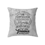 Clothe yourselves Colossians 3:12 Bible verse pillow - Christian pillow, Jesus pillow, Bible Pillow - Spreadstore