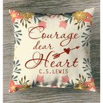 Courage, Dear Heart Christian pillow - Christian pillow, Jesus pillow, Bible Pillow - Spreadstore