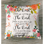 Numbers 6:24-26 The Lord bless you and keep you Bible verse pillow - Christian pillow, Jesus pillow, Bible Pillow - Spreadstore
