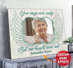 Spread Store Custom Photo Canvas Wall Hanging - Your wings were ready But our hearts were not - Personalized Sympathy Gifts - Spreadstore