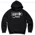 One way Jesus Christian hoodie - Christian apparel - Gossvibes