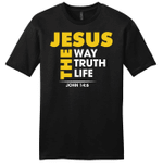 Jesus the way the truth and the life John 14:6 mens Christian t-shirt - Gossvibes